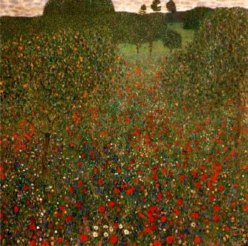 古斯塔夫 尅林姆特 Poppy Field 古斯塔夫 尅林姆特 Poppy Field